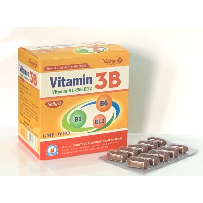 Viên uống Vitamin B3 - Viphar Vinapharco, hộp 100v