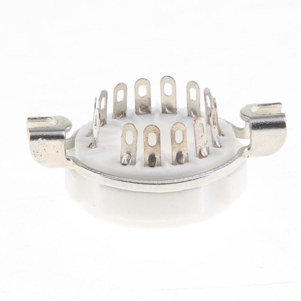 Tin Plated PCB Mount Vacuum Tube Socket 14 Pin for PCB Board