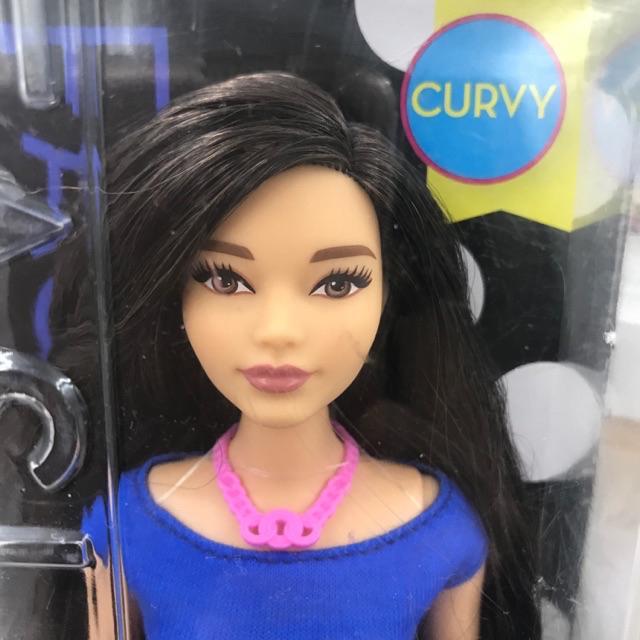 Búp bê Barbie fashionistas chính hãng. Búp bê da đen. Búp bê Barbie mập