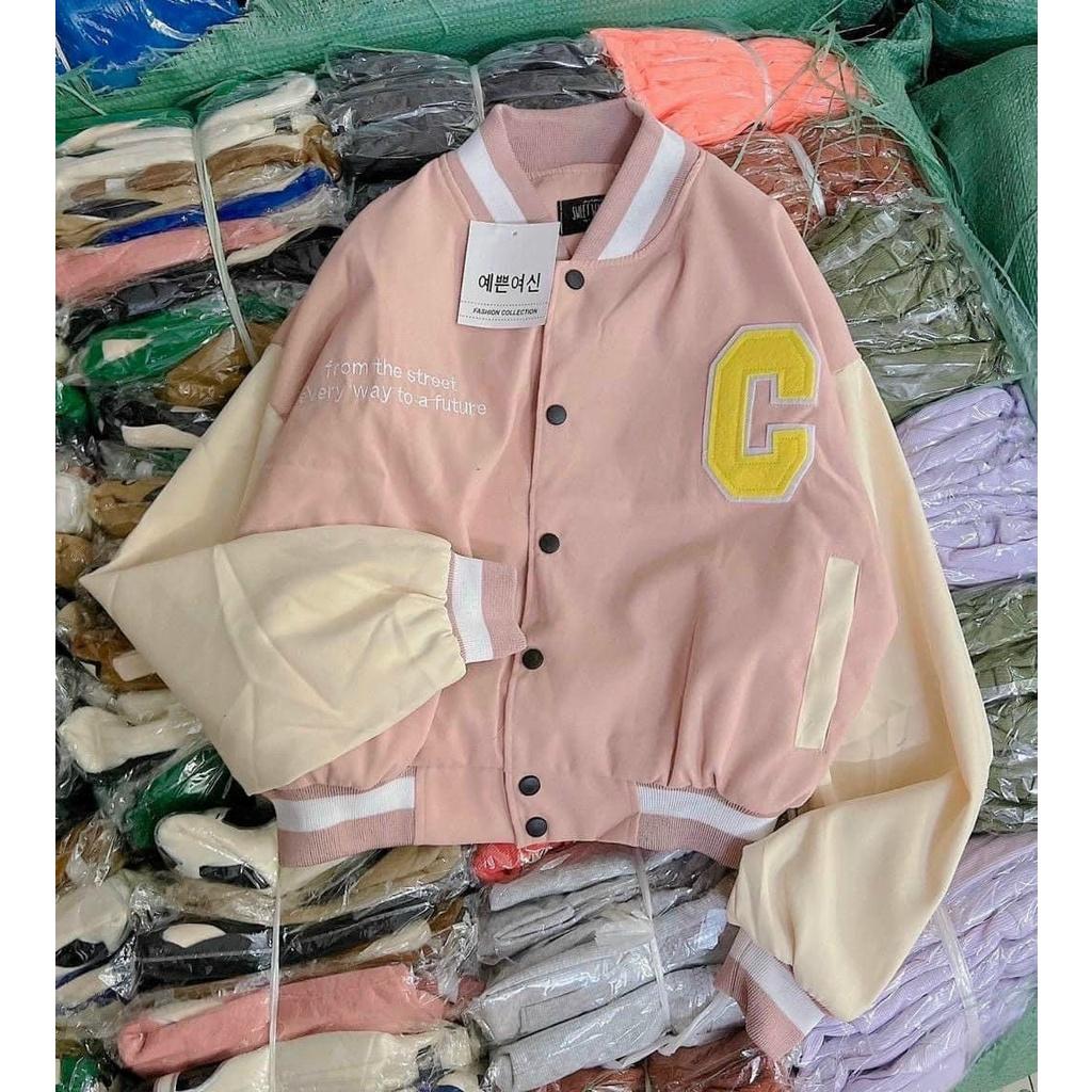 ÁO KHOÁC NHUNG LỬNG CHỮ C KIỂU DÁNG BOMBER CROPTOP DÀY DẶN MỚI