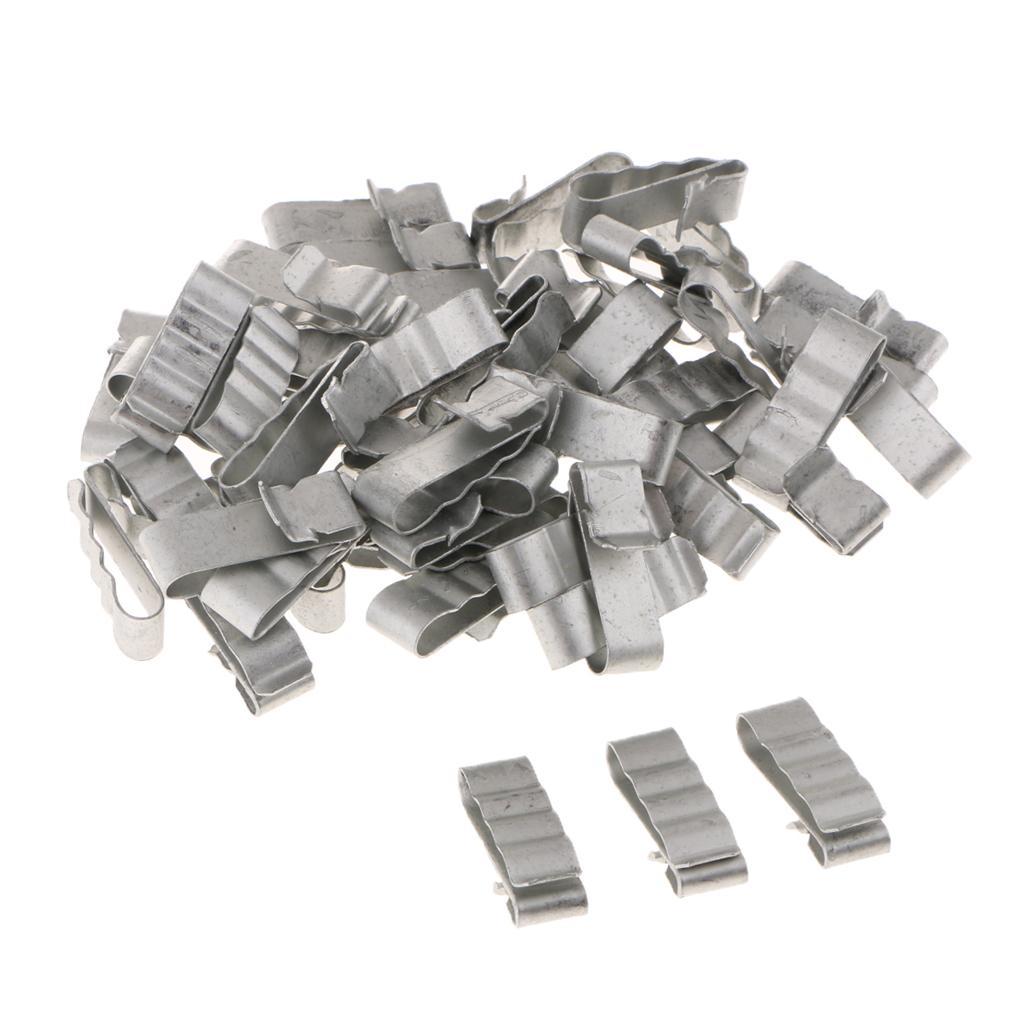 100 Pack Solar Panel Cable Clip Stainless Steel Clips PV Wire to Solar Panel