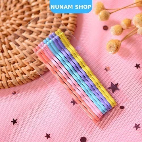 Set 10 kẹp tăm màu sắc trẻ trung năng động Hàn Quốc Nunam Shop