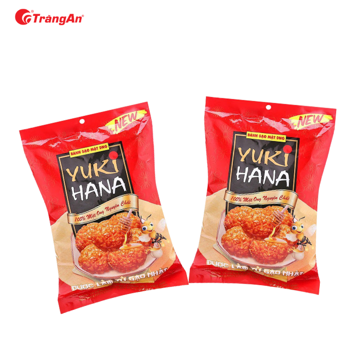 Combo 2 Gói Bánh Gạo Chiên Yukihana Vị Mật Ong 100g