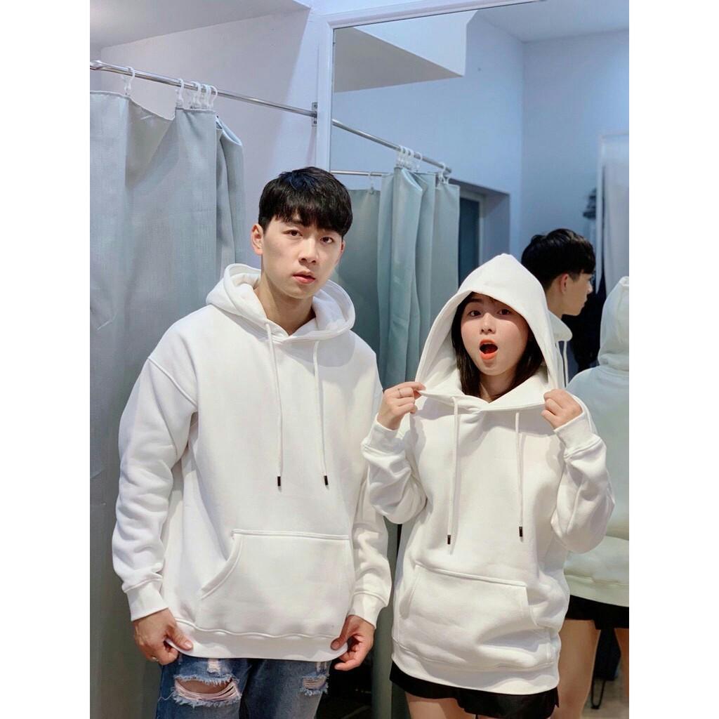 ÁO KHOÁC HOODIE UNISEX COUPLE NAM NỮ CHẤT VẢI DÀY DẶN, ÁO KHOÁC NỈ THU ĐÔNG