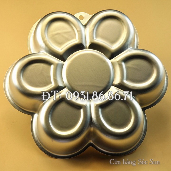 Khuôn làm bánh, rau câu hoa mai 6 cánh loại 28 cm – Mã số 1066