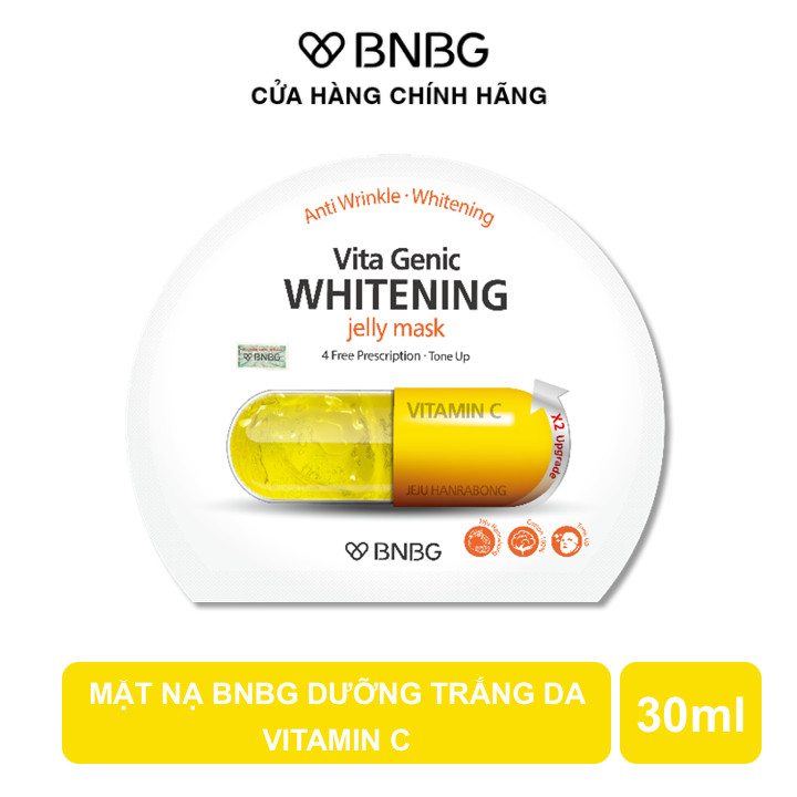 Mặt Nạ BNBG Vita Genic Whitening Dưỡng Da Trắng Sáng, Làm Mờ Thâm, Nám 30ml