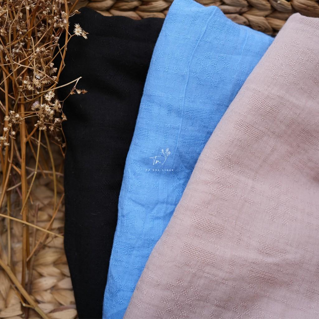 Vải Linen - linen xô dệt hoa nổi