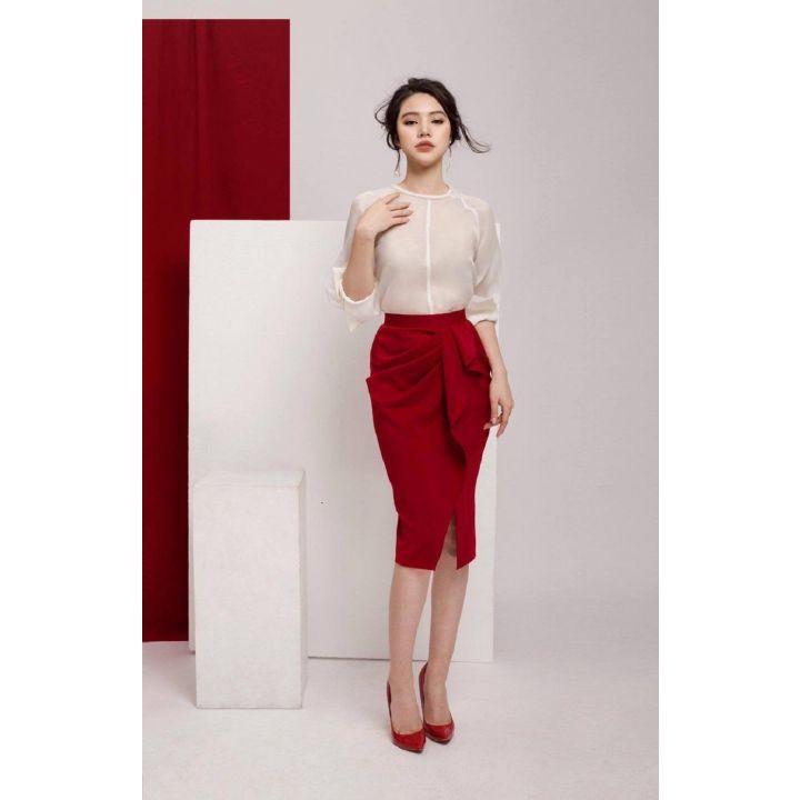 G Beauty- Chân váy đỏ