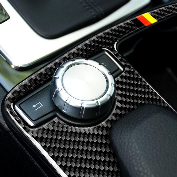 Miếng Dán Carbon Dán Trang Trí Khung Điều Khiển Tay Vịn Cho Xe Mercedes-Benz W204