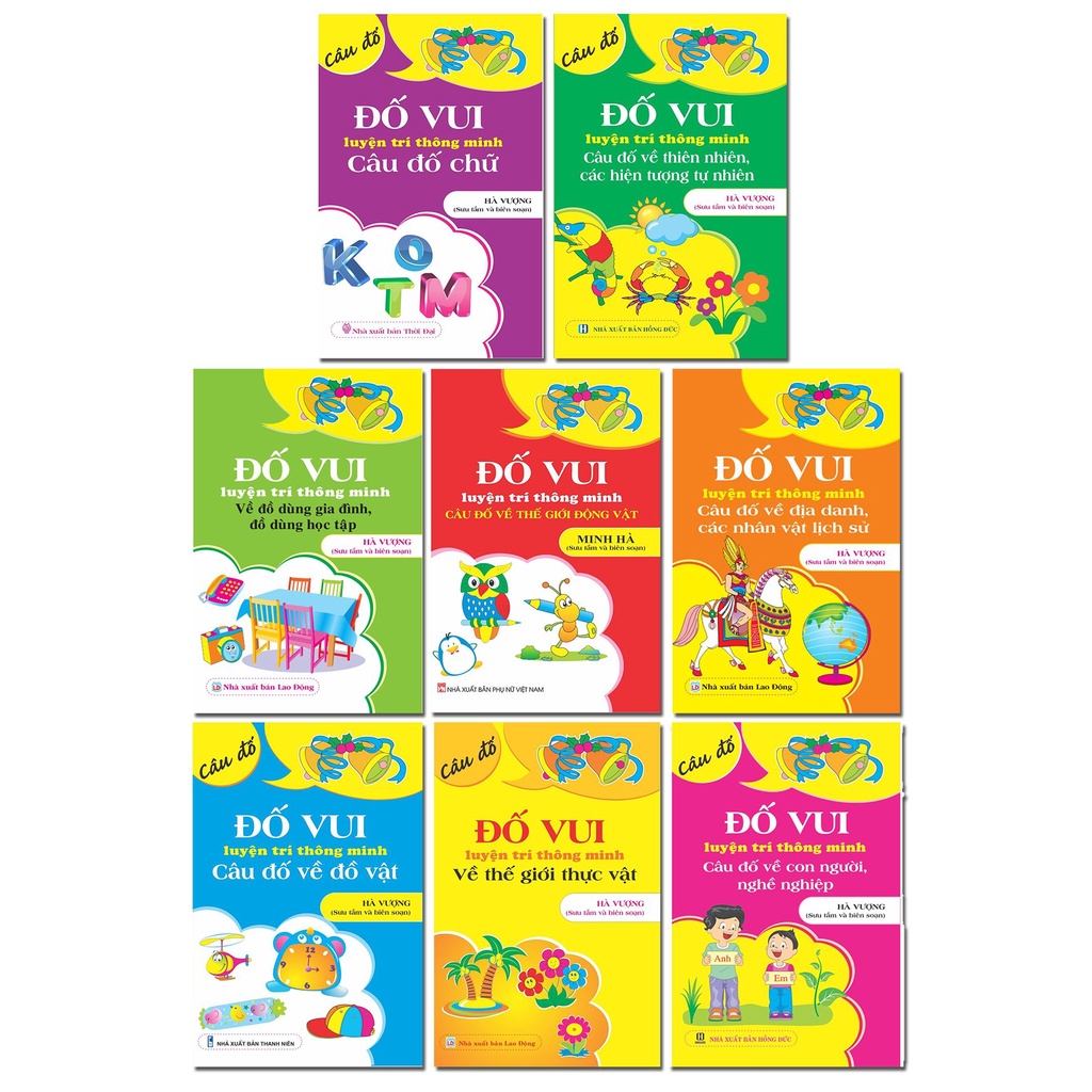 Sách - Combo 8 cuốn Đố vui luyện trí thông minh