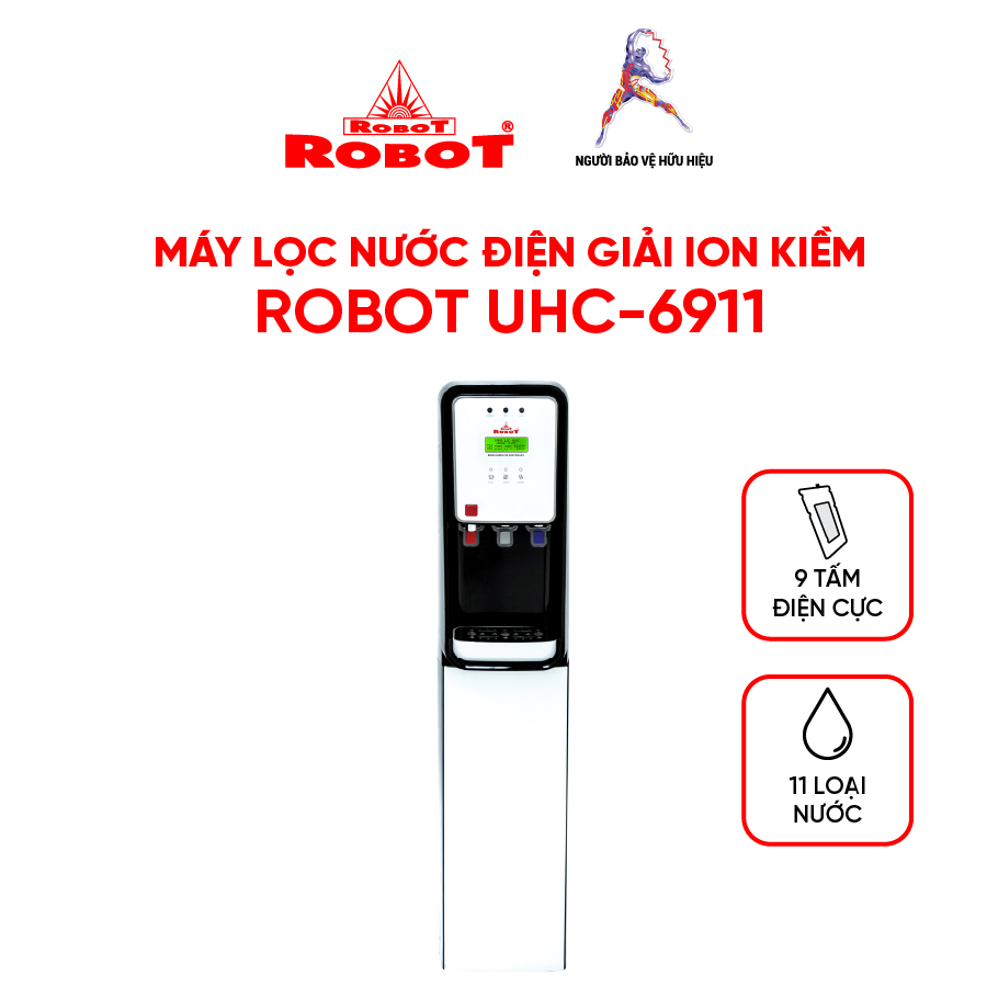 Máy lọc nước điện giải nóng nguội lạnh  Robot UHC-6911 - Hàng chính hãng