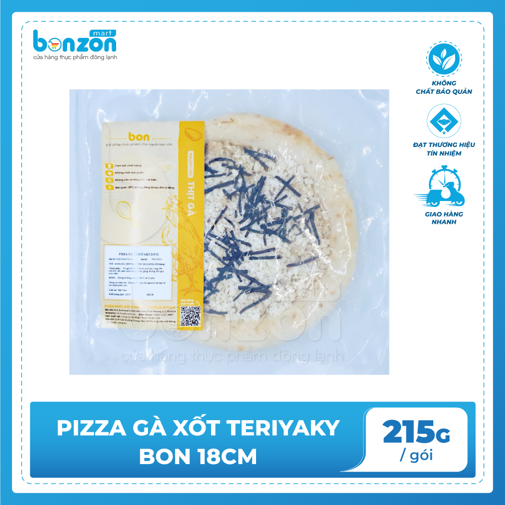 Pizza gà xốt teriyaky BON 215gr