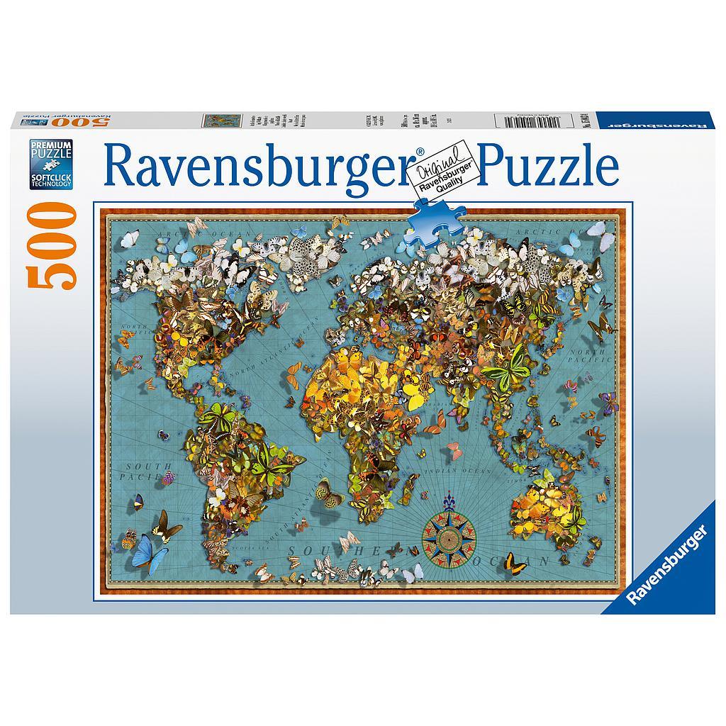 Tranh ghép Jigsaw Puzzle Butterflies 500 mảnh Ravensburger
