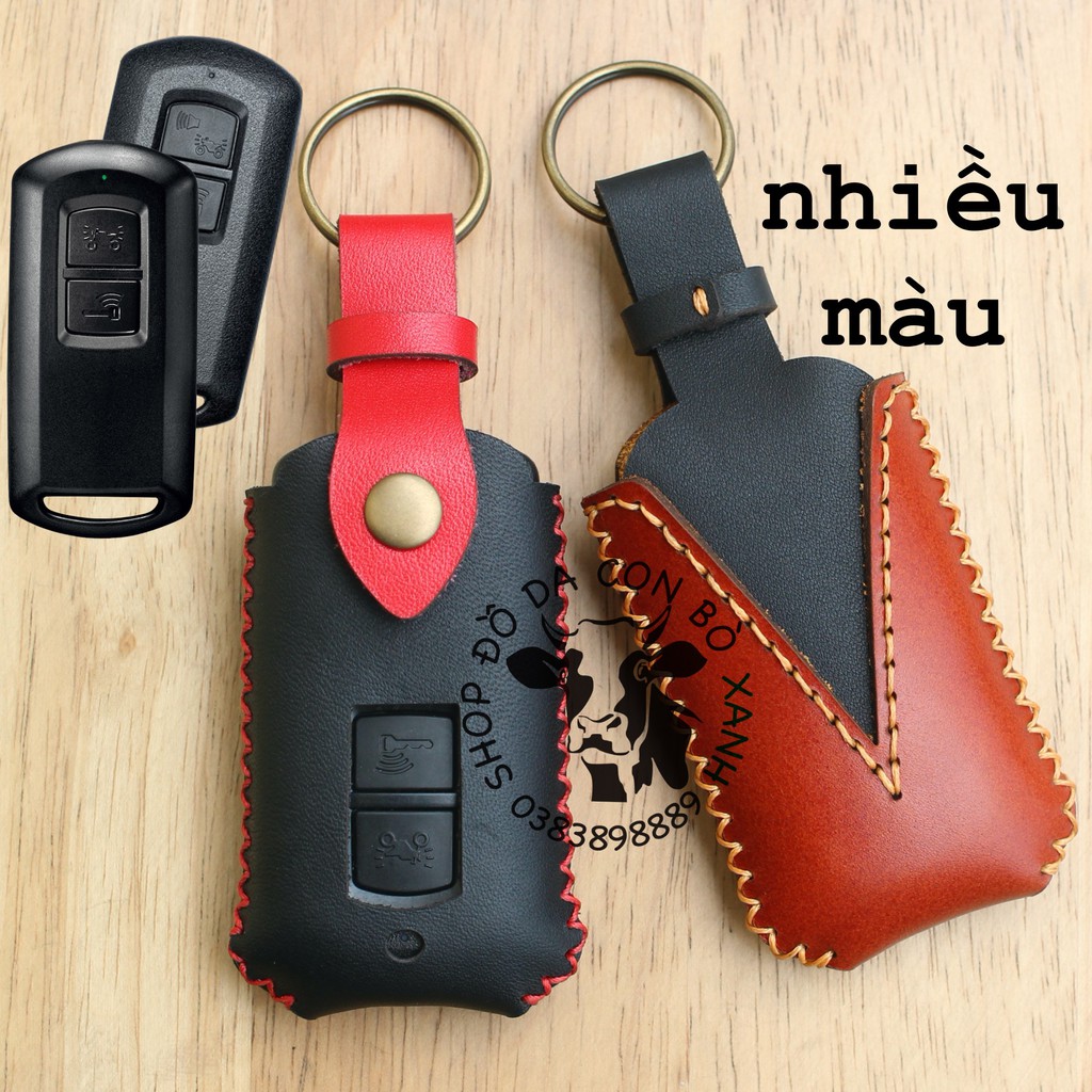 Bọc Da dành cho chìa Khóa Honda Lead, Air Blade, Vision, Vario handmade da thật
