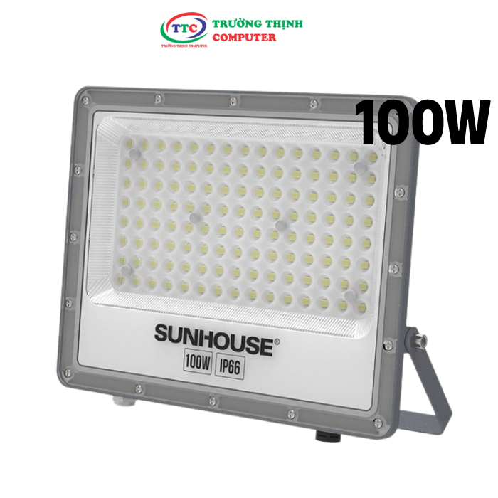 Đèn Pha led ECO Sunhouse 100W SHE-LECPL01 Sử dụng Chip LED ,Tuổi thọ 25.000 giờ