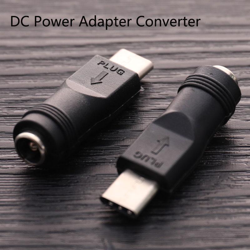 Bộ chuyển đổi bộ chuyển đổi nguồn 1pc DC 5.5x2.1mm Jack sang USB loại C Đầu nối nam