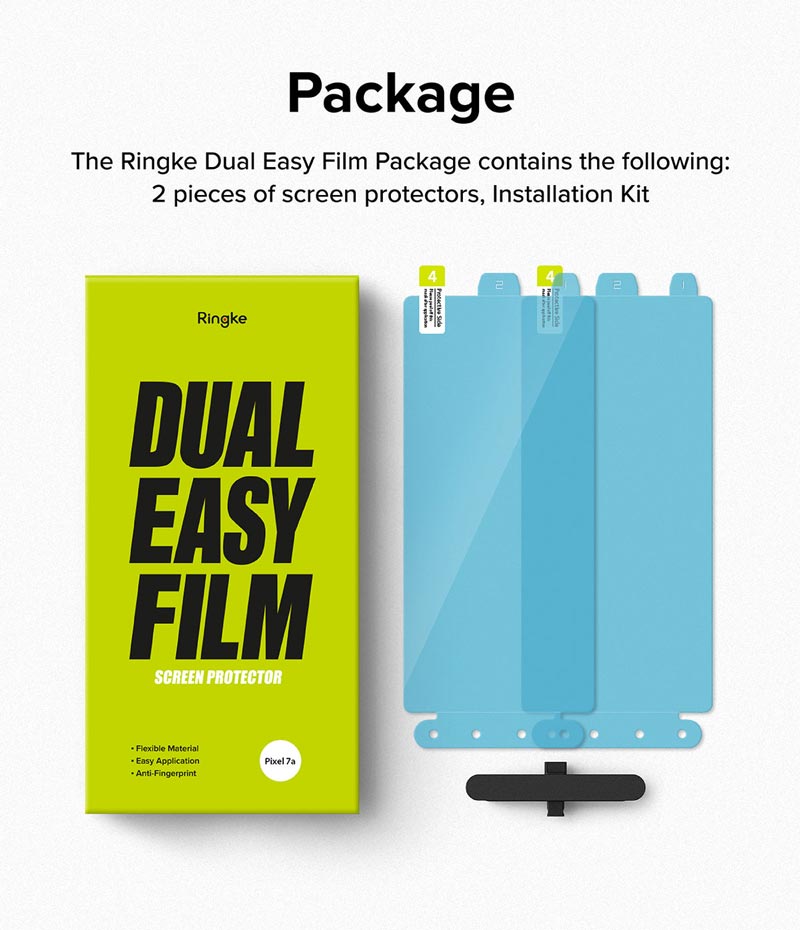 Dán Full Màn Hình cho Google Pixel 7a/7/7 Pro/6 Pro RINGKE Dual Easy Film (Hộp 2 Miếng) - Hàng Chính Hãng