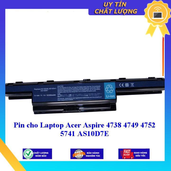 Pin cho Laptop Acer Aspire 4738 4749 4752 5741 AS10D7E - Hàng Nhập Khẩu  MIBAT230