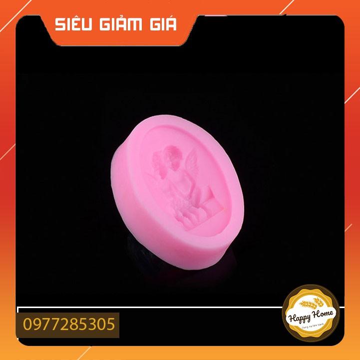 Khuôn đôi thiên thần silicon 3D làm bánh rau câu, trang trí bánh kem