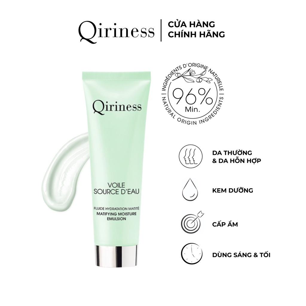 Kem dưỡng ẩm tái tạo da và thu nhỏ lỗ chân lông nguồn gốc thiên nhiên Qiriness Matifying Moisture Emulsion 50ml