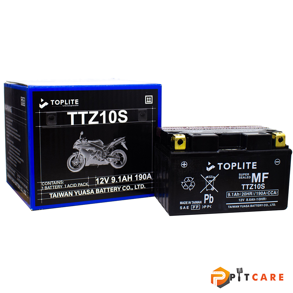 Bình Ắc Quy TopLite TTZ10S 12V 8.6AH Chính Hãng Bảo Hành 6 Tháng