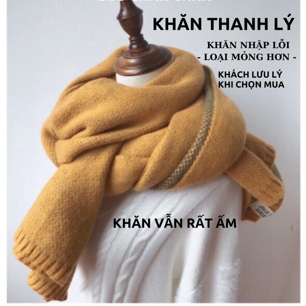 Khăn Len Quàng Cổ Nam Nữ KHĂN THANH LÝ LOẠI MỎNG, KHÁCH LƯU Ý KHI MUA HÀNG Camcamvintage