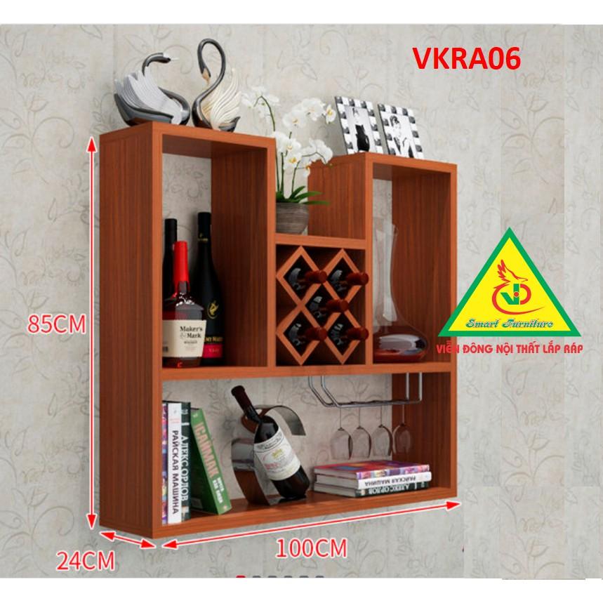 Kệ trang trí treo tường VKRA06 - Nội thất lắp ráp