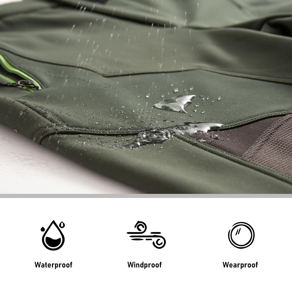 Quần dài leo núi cho nam có dây kéo với túi kéo không thấm nước dùng cắm trại ngoài trời