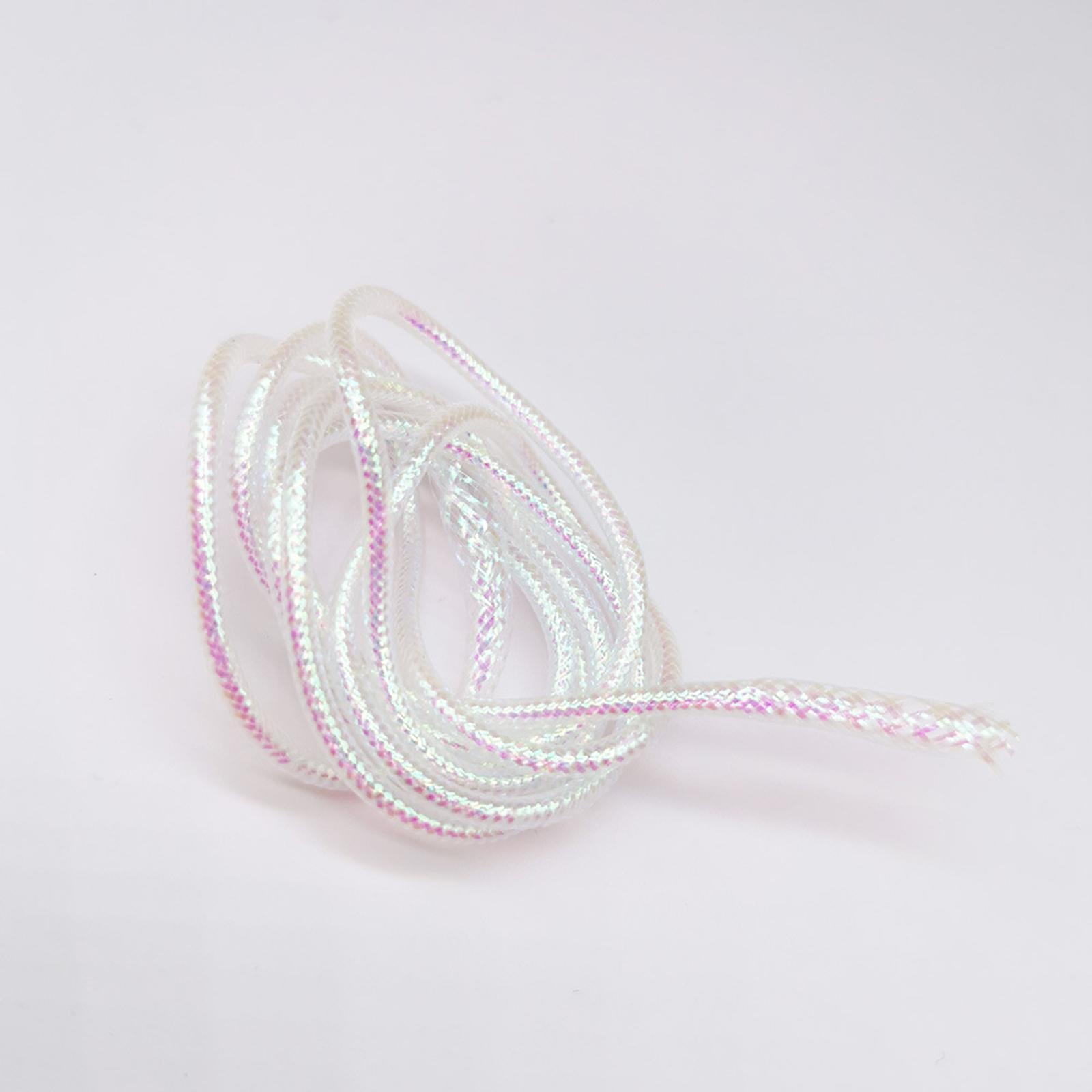 Fly Tying Materials Dia. 2/4/6mm Round Holographic Cord Braid Mylar Tube for Fishing Accessories