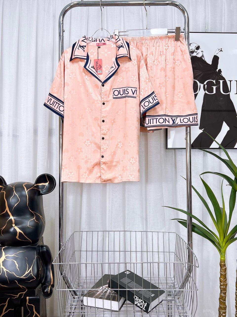 Đồ Bộ Lụa Gấm Xước Cao Cấp, Đùi, Bigsize, Pyjama, Hoạ Tiết, Dễ Thương, 65kg~85kg, LGX_D_03