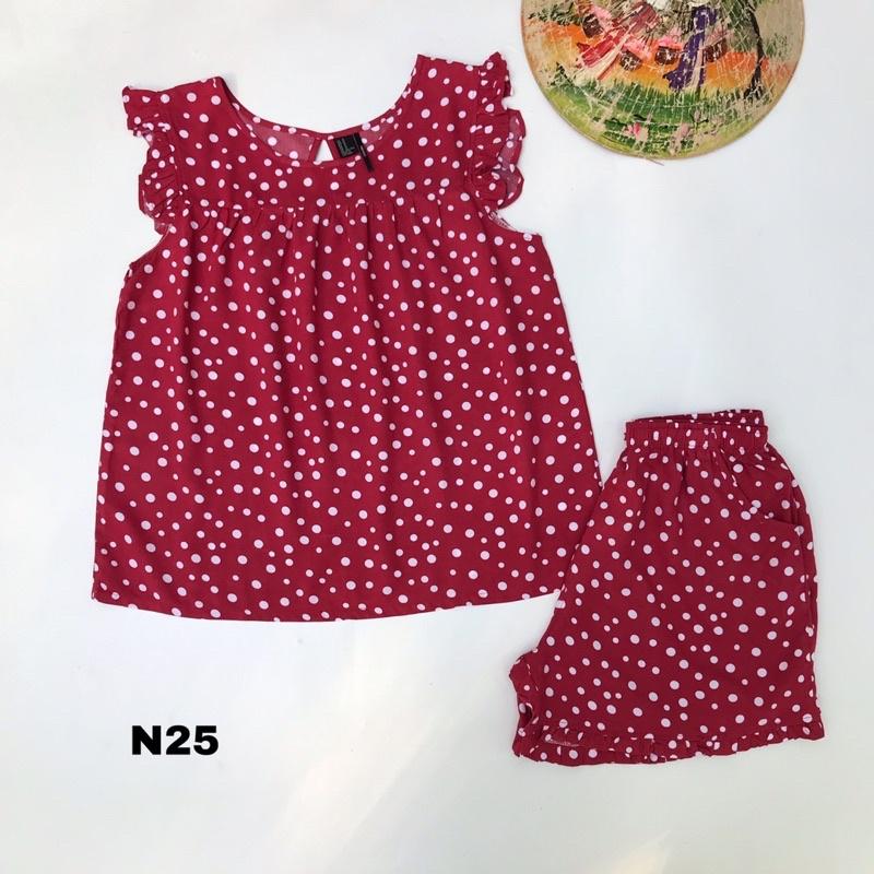 Đồ Bộ Nữ Tole Lanh Quần Đùi Áo Cánh Tiên