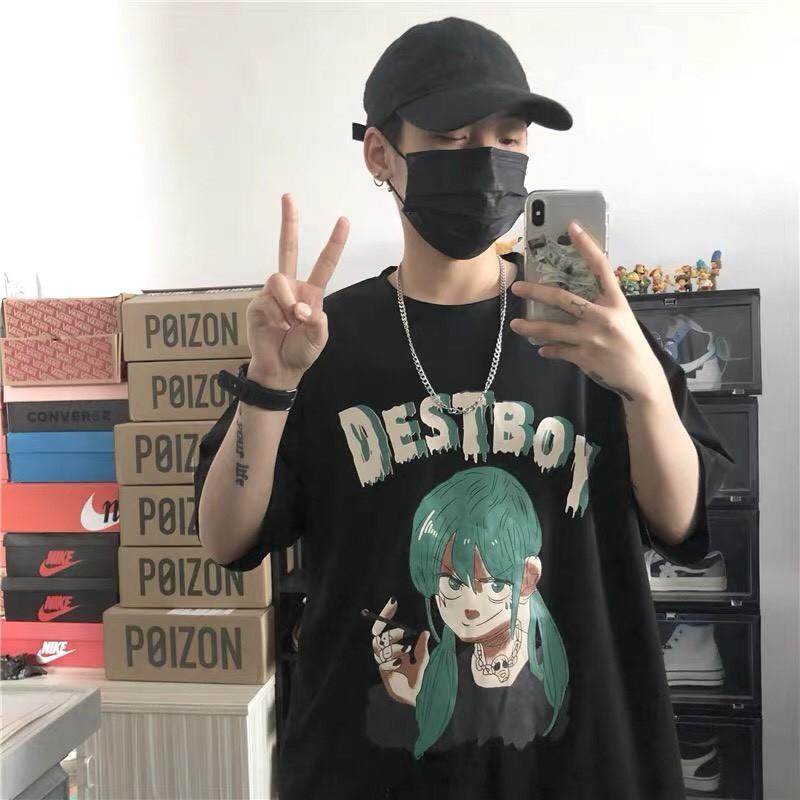 Áo thun tay lỡ unisex phông form rộng DESTBOY nam nữ phong cách ulzzang Wind