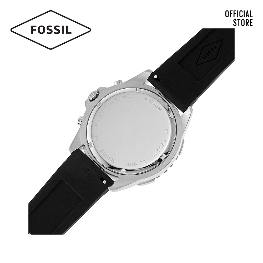 Đồng hồ nam FOSSIL Garret dây silicone FS5624 - màu đen