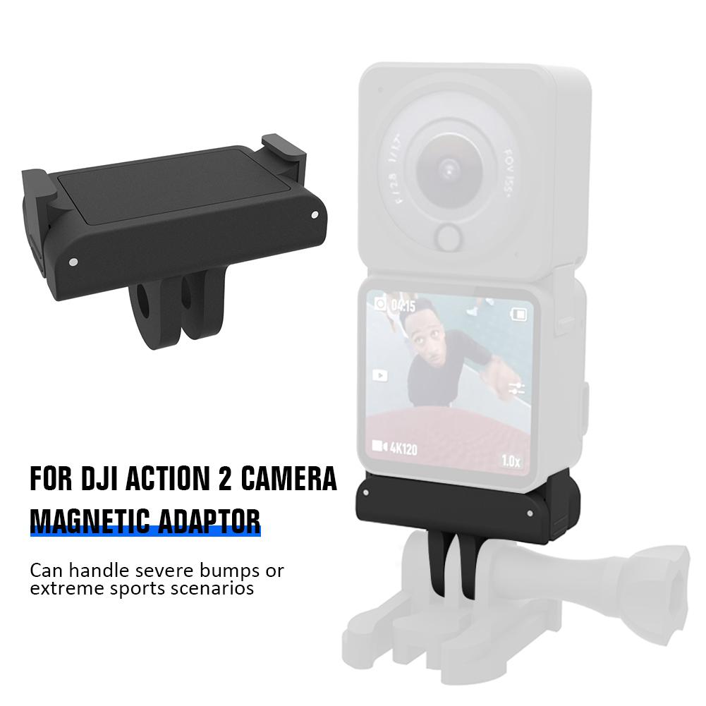 Cho DJI Action 2 Bộ Chuyển Đổi Từ Tính 1/4 Giao Diện Gắn Giá Đỡ Khớp Bi Bộ Chuyển Đổi Cho DJI Osmo Action 2 Phụ Kiện Máy Ảnh Thể Thao