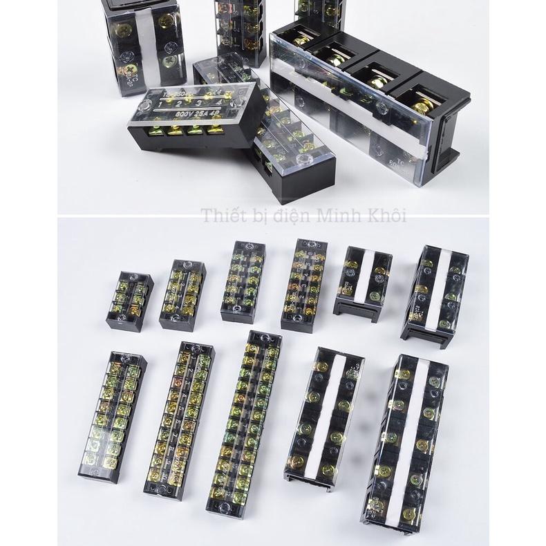 Cầu đấu điện domino đủ kích thước, cầu đấu dây điện, cầu đấu terminal block