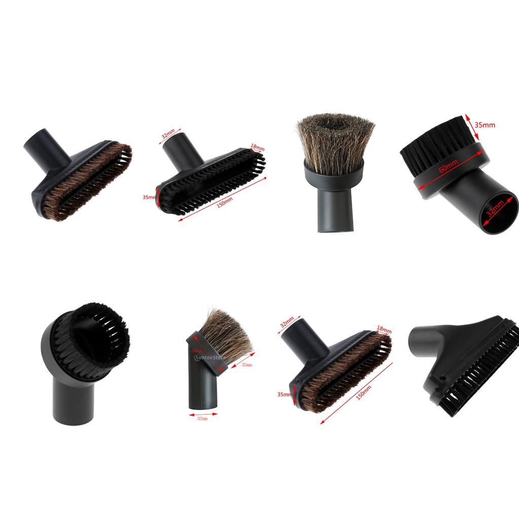 8pcs 32mm Dia Vacuum Cleaner Carpet Timber Hard Floor Brush Dusting Brushes