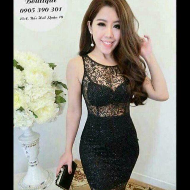 Đầm body kim sa lọ lem