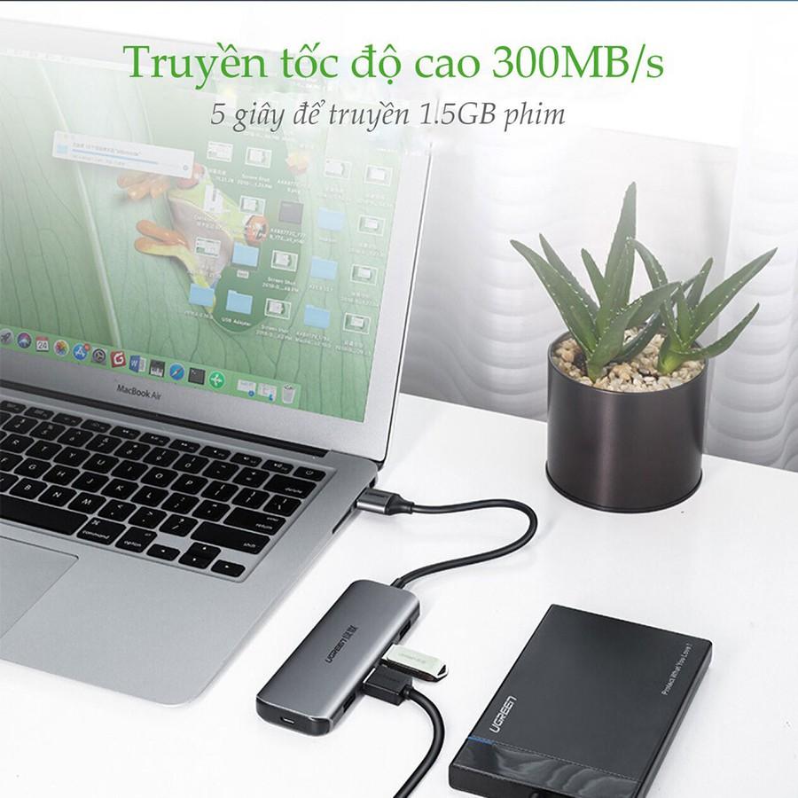 Ugreen 50768 - Bộ chia USB 3.0 ra 4 cổng vỏ nhôm cao cấp -Hàng Chính Hãng