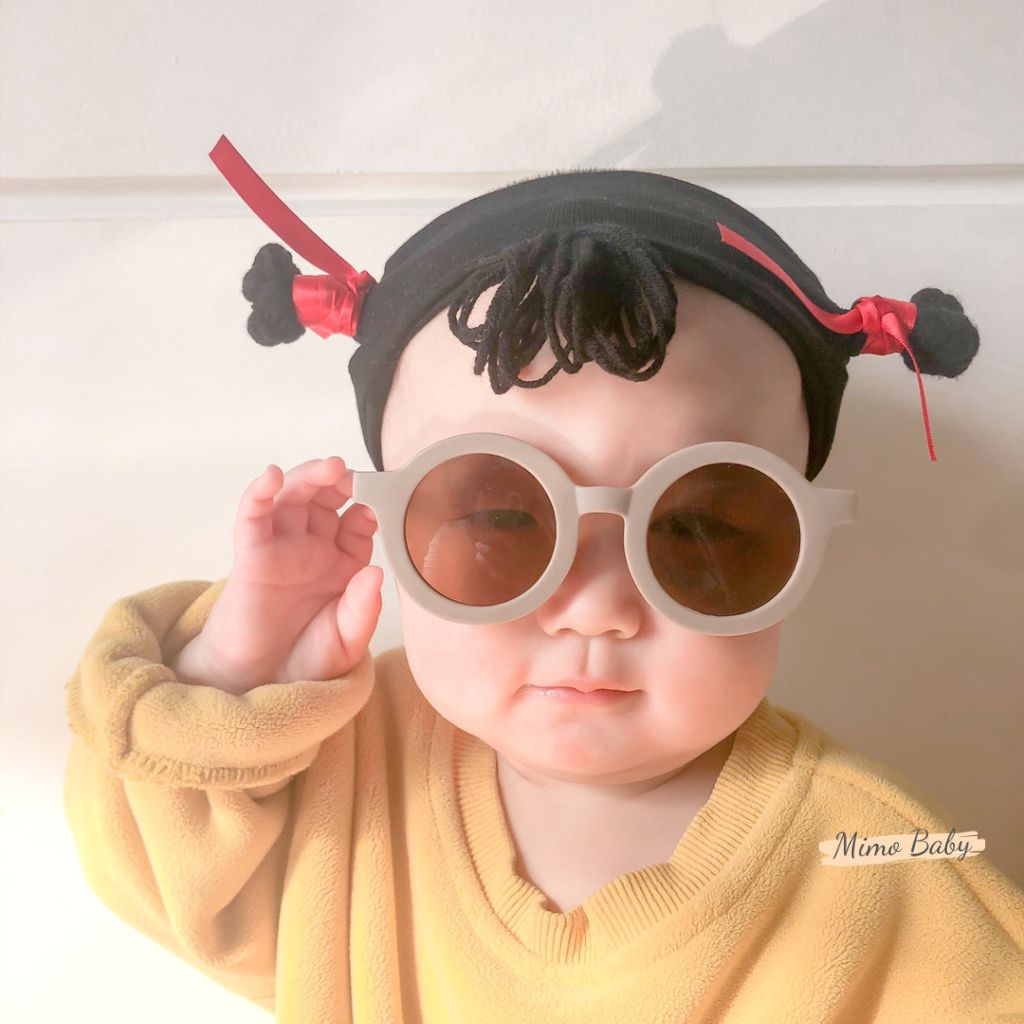 Kính râm gọng tròn đáng yêu cho bé mimo baby K01