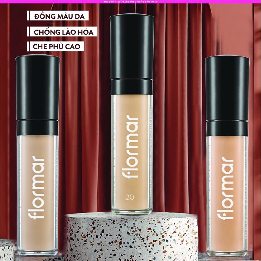 Kem Che Khuyết Điểm Flormar Perfect Coverage Liquid Concealer Giúp Đồng Đều Màu Da, Tạo Lớp Lót Trang Điểm 5ml