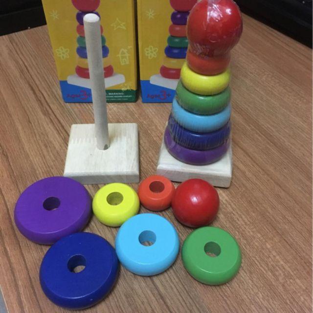 Combo đồ chơi gỗ 4 món cho bé từ 0-2 tuổi