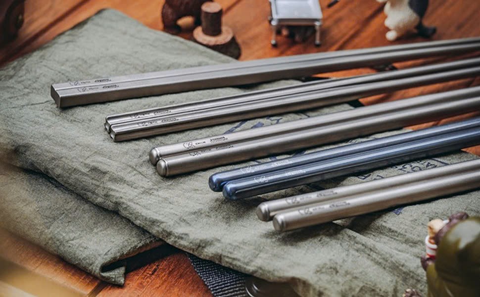 Đũa tròn Titanium Chopsticks KEITH Titanium Ti5625 - dài 19cm