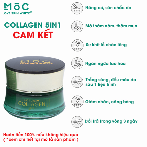 Kem Face Collagen 5 in 1 Mộc 45g