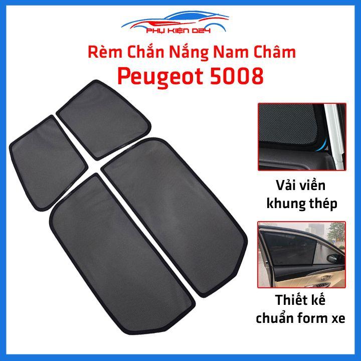 Bộ 4 rèm chắn nắng nam châm Peugeot 5008 khung cố định chống tia UV