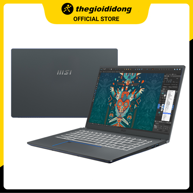 MSI Prestige 15 A11SC i7 1185G7/16GB/512GB/4GB GTX1650 Max-Q/15.6&quot;F/Túi/Chuột/Win10/(052VN)/Xám - Hàng Chính Hãng