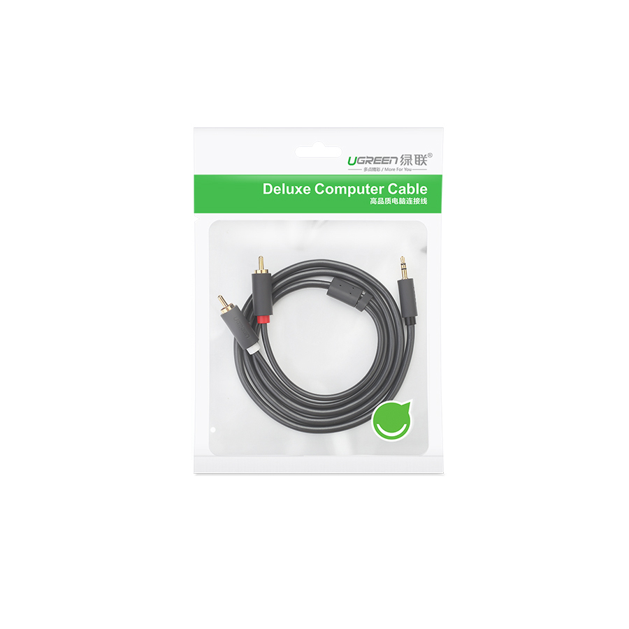 Cáp Audio 3.5mm to AV hoa sen dài 2M Ugreen 10510 - Hàng Chính Hãng