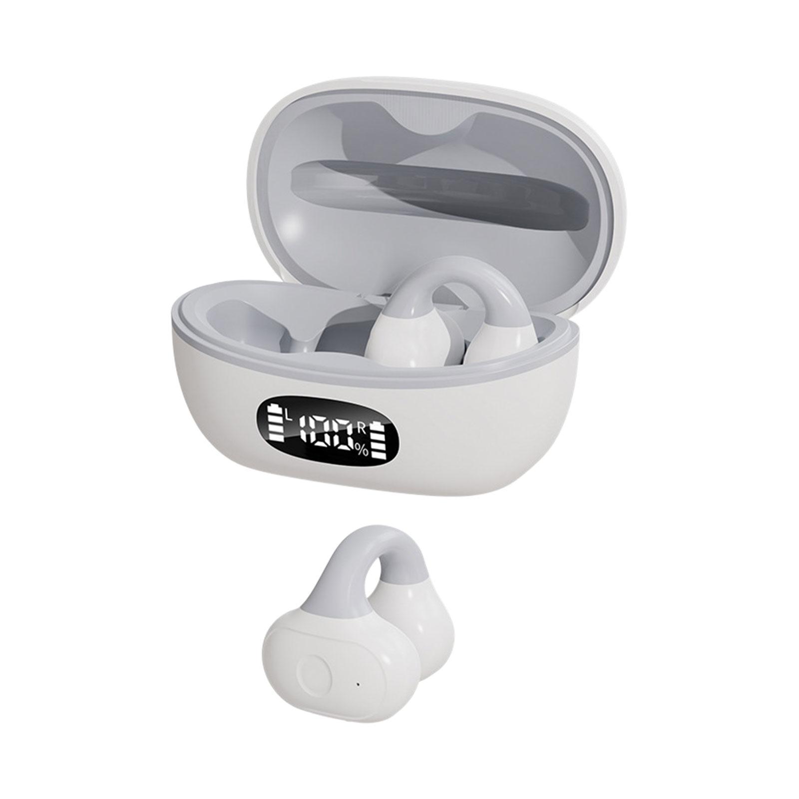 Clip on Open Ear Headphones Workout Headphones Noise Reduction, IPX5 Waterproof, Professional ,Sport Earbuds Headset for Sport Workout Computer