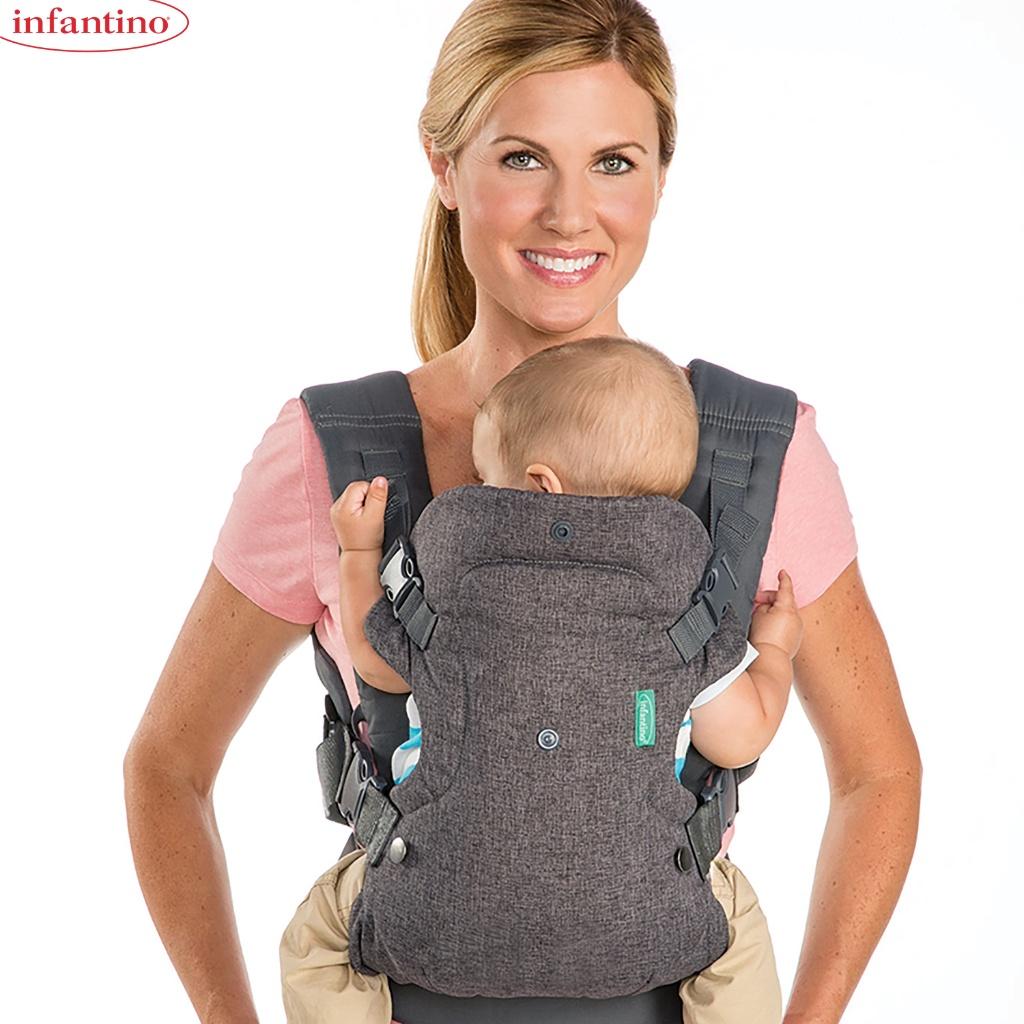 Địu Em Bé Đa Năng 4 Tư Thế INFANTINO - Flip 4-in-1 Convertible Carrier W/Handle