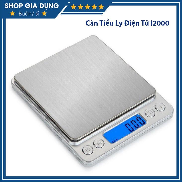 Cân Tiểu Ly I2000 Tặng Kèm 2 Khay Đựng Và Pin - Làm Bánh Độ Chính Xác Cao