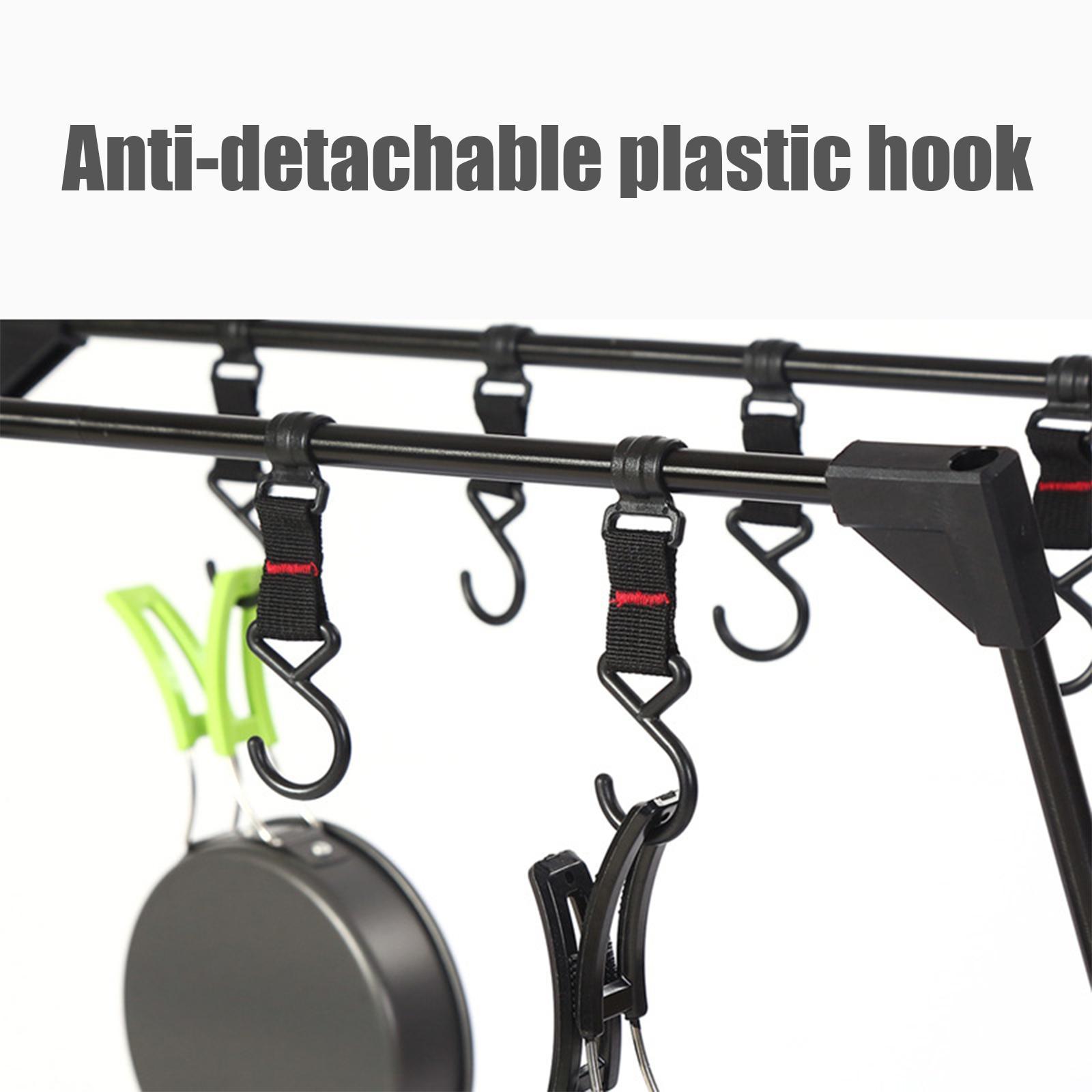 Portable Camping Hanging Rack Folding Tripod Triangle Rack Stand for Backpacking
